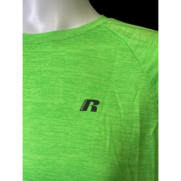 Russell Training Fit Dri-Power 360 Lime Green Athletic Shirt Men's Size Large - Picture 8 of 9